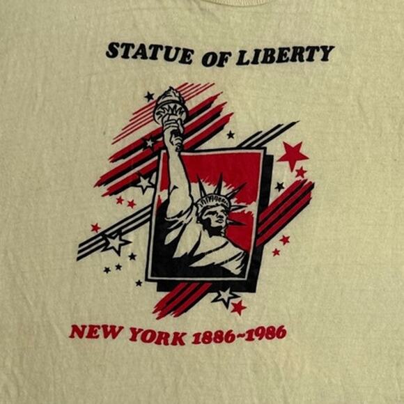 Vintage 1986 Statue of Liberty Centennial T-Shirt USA Single Stitch medium - Picture 3 of 12